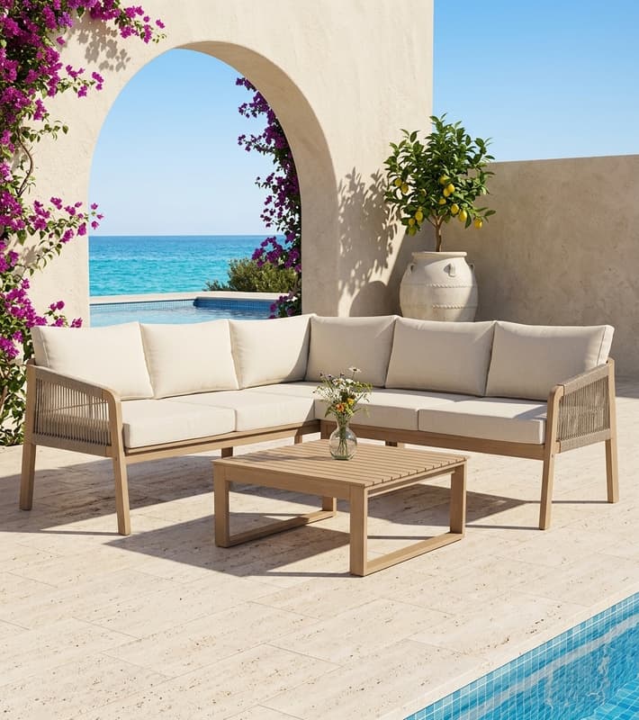 Corner Couch Set 2 Pcs — έπιπλα εξωτερικού χώρου στην Κύπρο