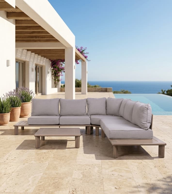 Couch Set 4 Olefina Corner — outdoor furniture available in Cyprus