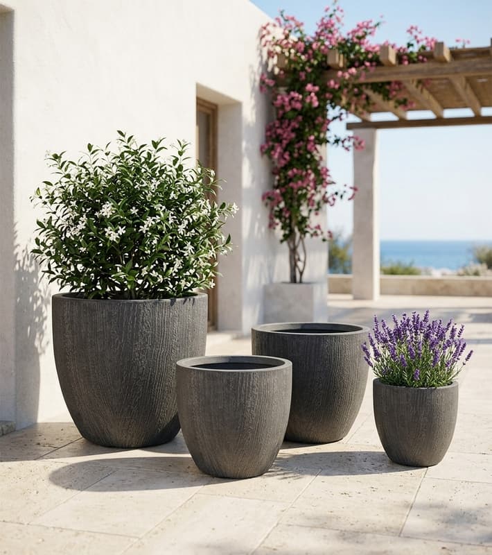 Flower Pot Set - Dahlia — έπιπλα εξωτερικού χώρου στην Κύπρο