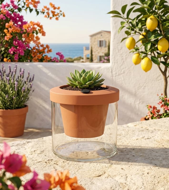 Flower Pot - TerraCotcha - Terracota - D18,5cm — уличная мебель на Кипре
