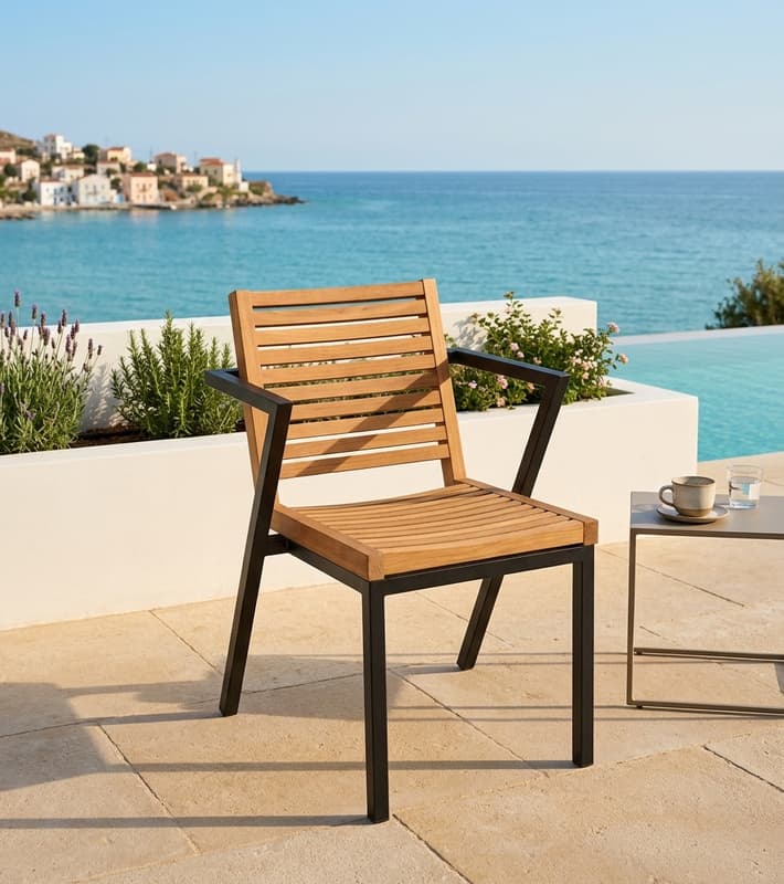 Outdoor Armchair - Zen - Βrown — уличная мебель на Кипре