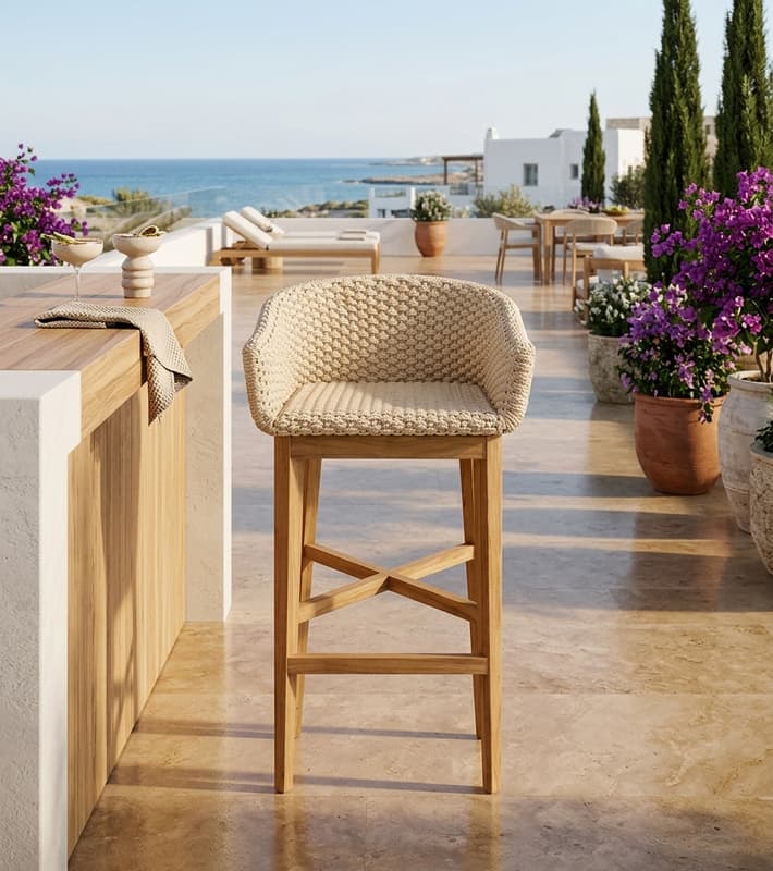 Outdoor Bar Stool - Konnor — έπιπλα εξωτερικού χώρου στην Κύπρο