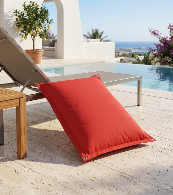 Outdoor Beanbags Pouf - Red - W120x140cm — уличная мебель на Кипре