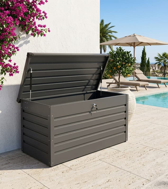 Outdoor Storage Box - Jersey 130 — уличная мебель на Кипре
