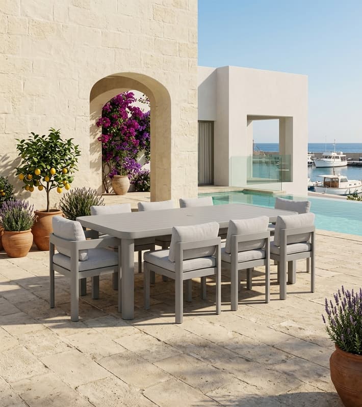 Table Set 7Pcs Olefina — уличная мебель на Кипре