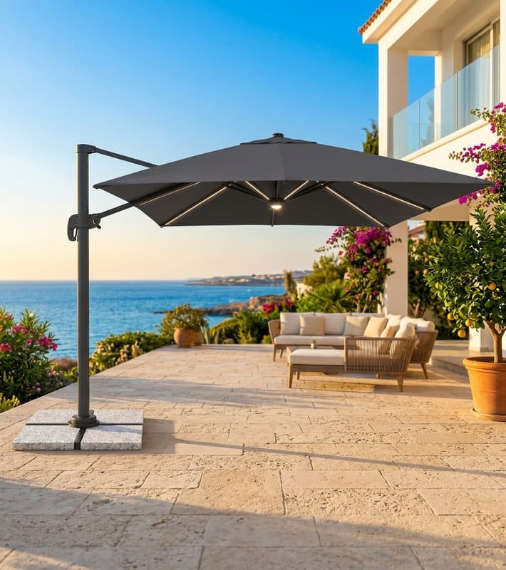 Umbrella PITAGORA with LED — έπιπλα εξωτερικού χώρου στην Κύπρο